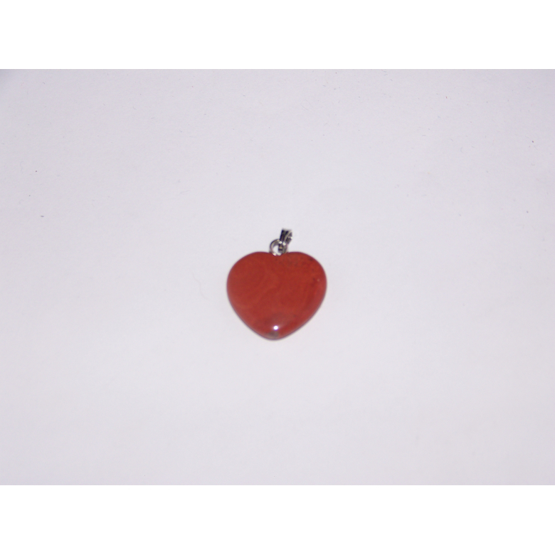 Hanger Hart Plat Jaspis Rood